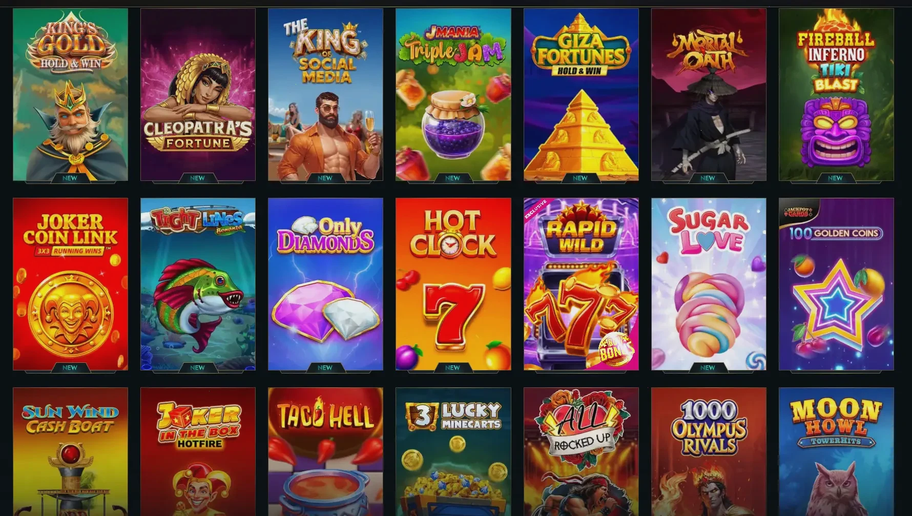 Přihlášení do online kasina Nomini a herní lobby